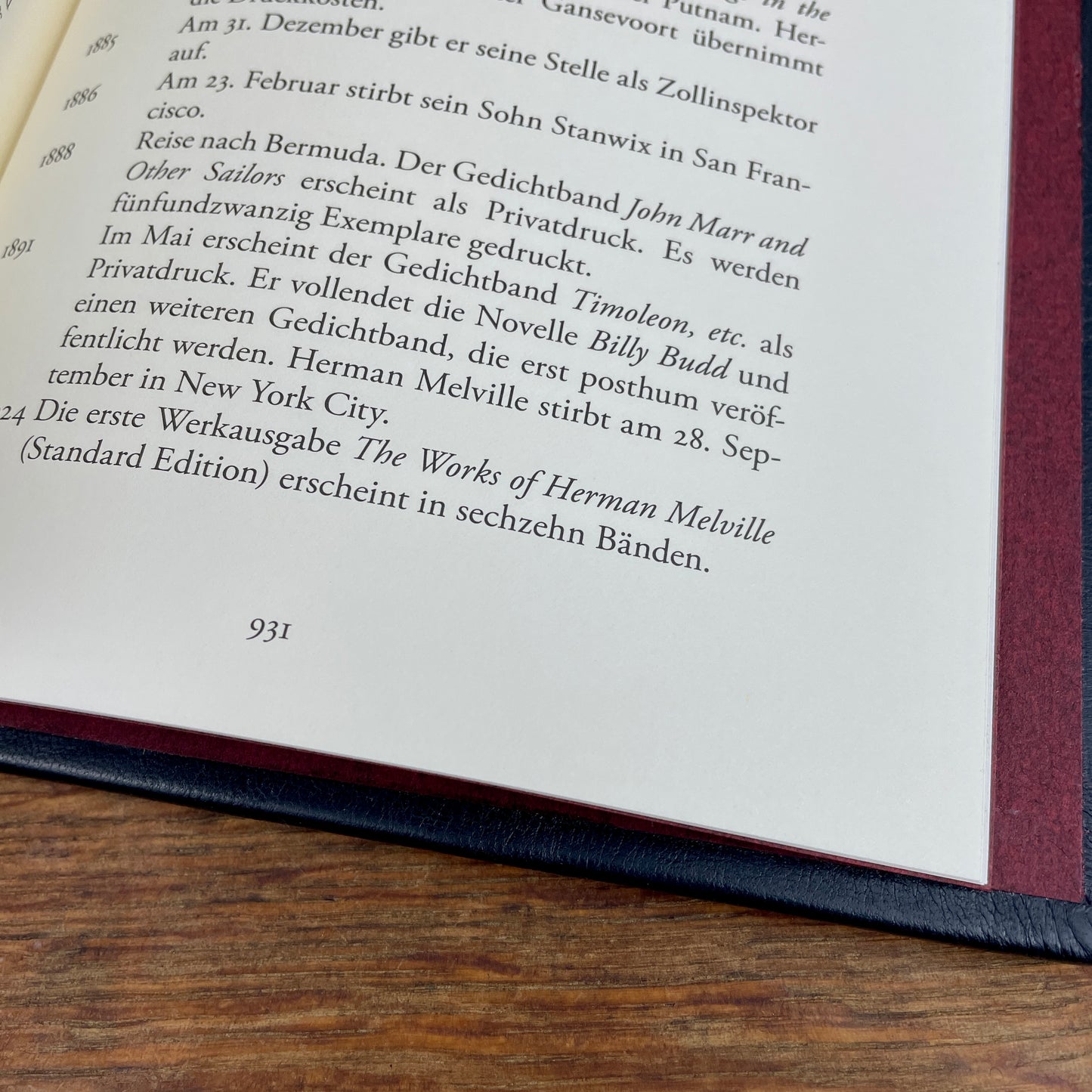 Moby Dick – von Herman Melville - Kunstbuchbindung