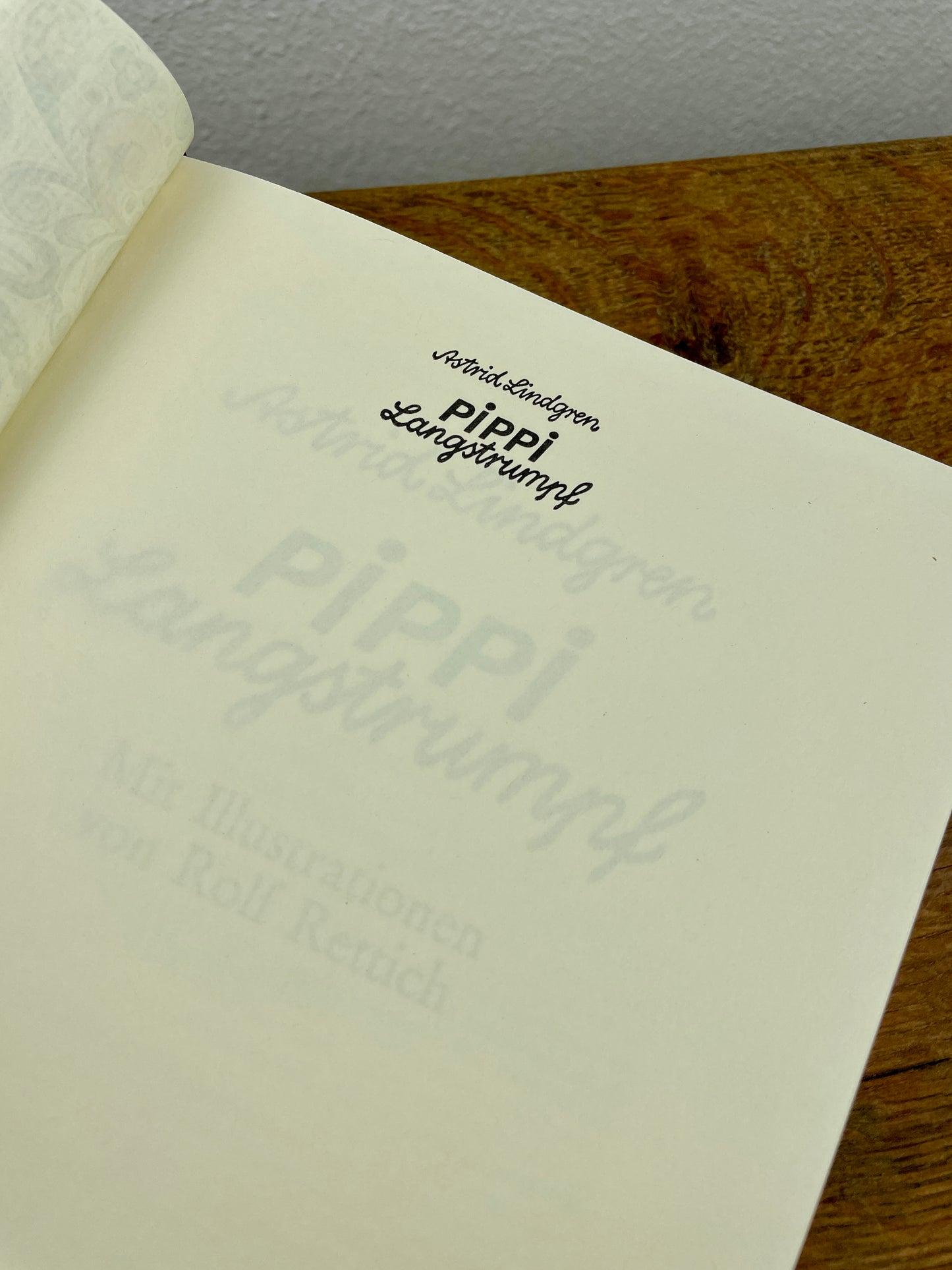 Pippi Langstrumpf Gesamtausgabe – Kunstbuchbindung in altrosa Leder (Unikat)