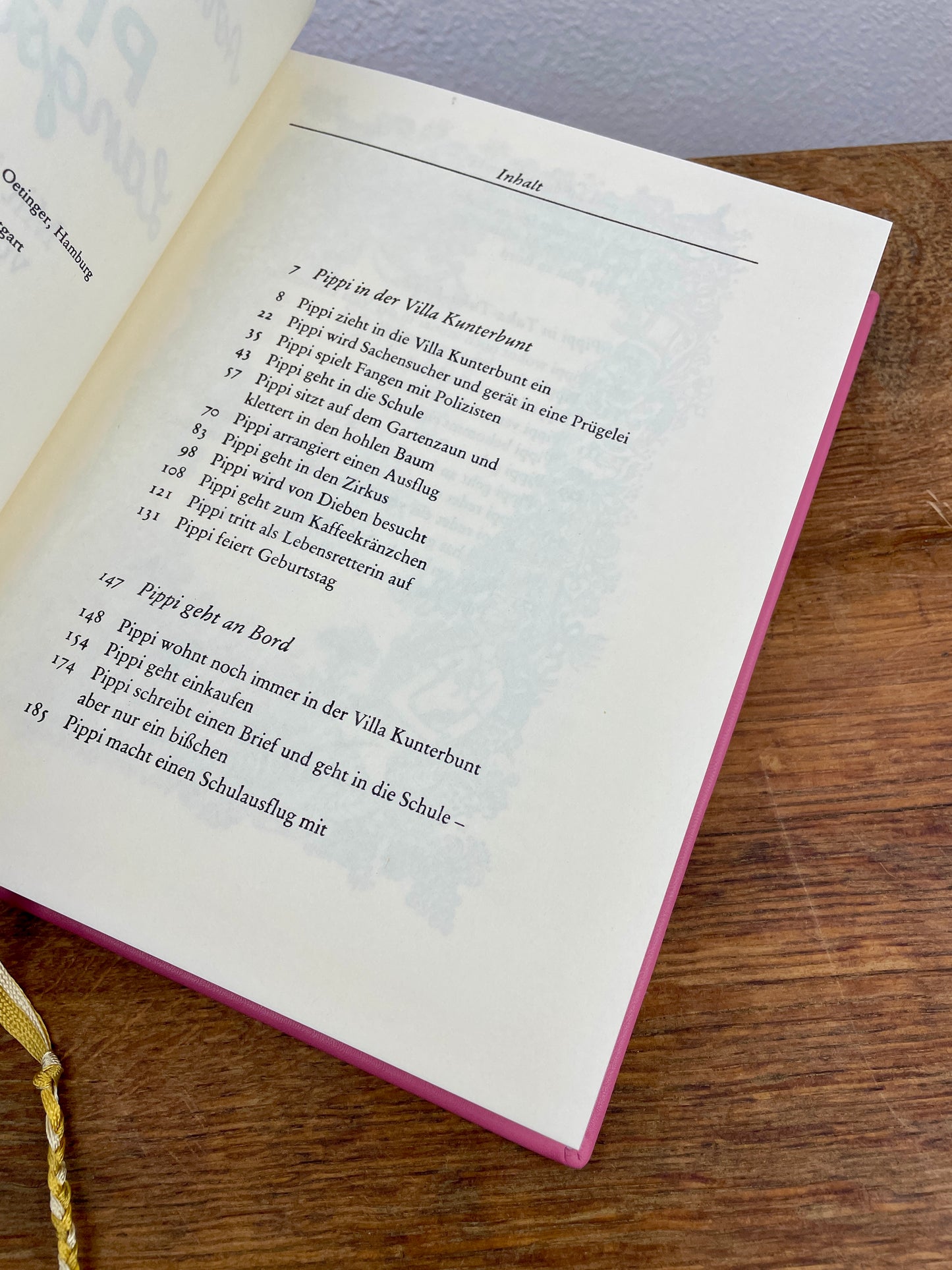 Pippi Langstrumpf Gesamtausgabe – Kunstbuchbindung in altrosa Leder (Unikat)