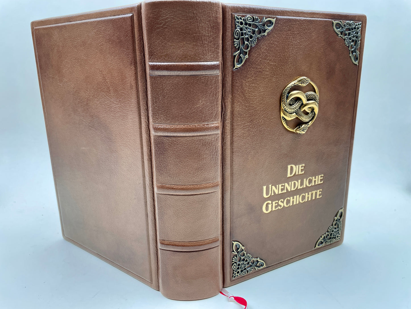 Michael Ende „Die Unendliche Geschichte“ – Handgefertigter Ledereinband / Buchunikat #2534
