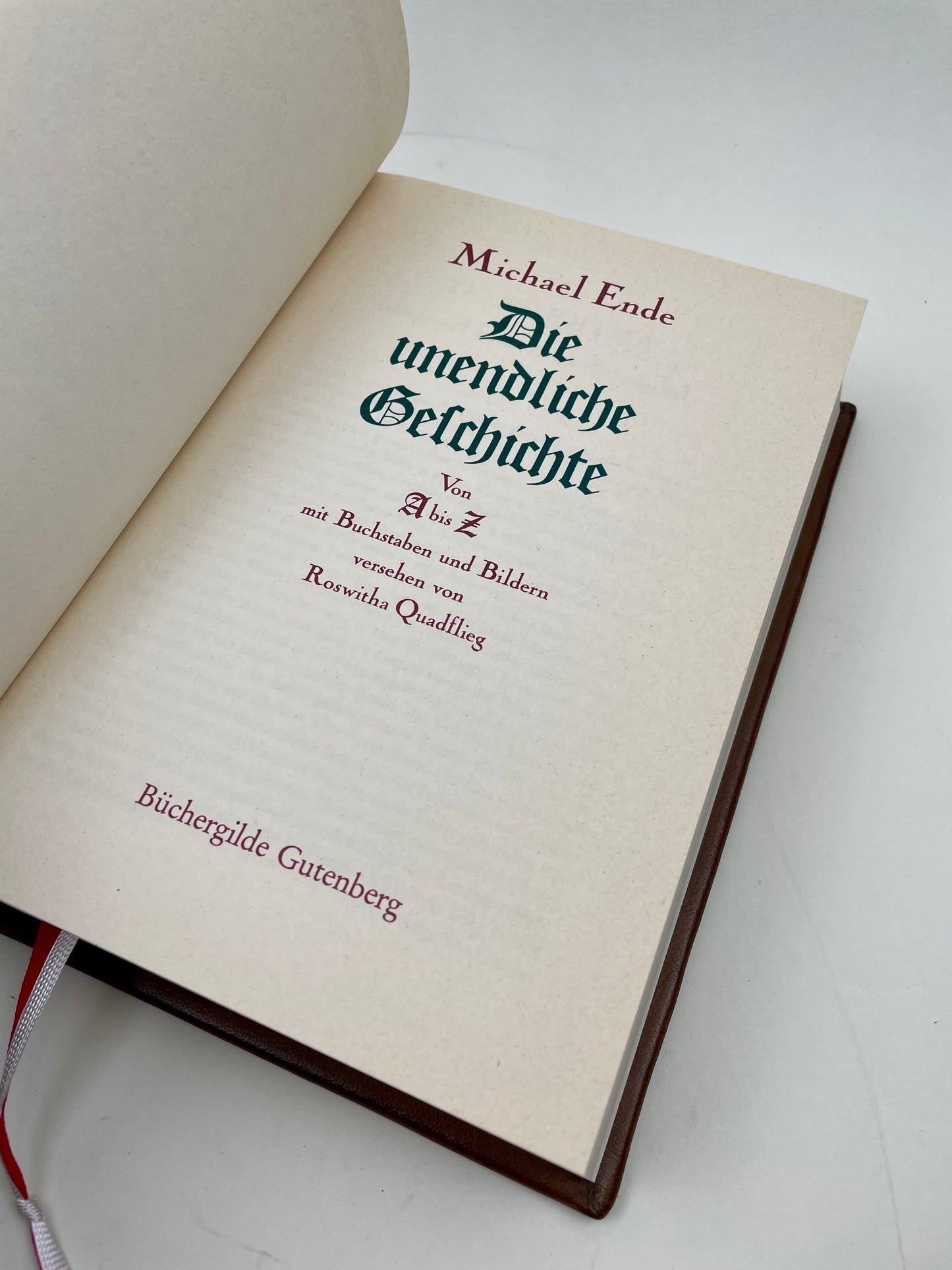 Michael Ende „Die Unendliche Geschichte“ – Handgefertigter Ledereinband / Buchunikat #2534