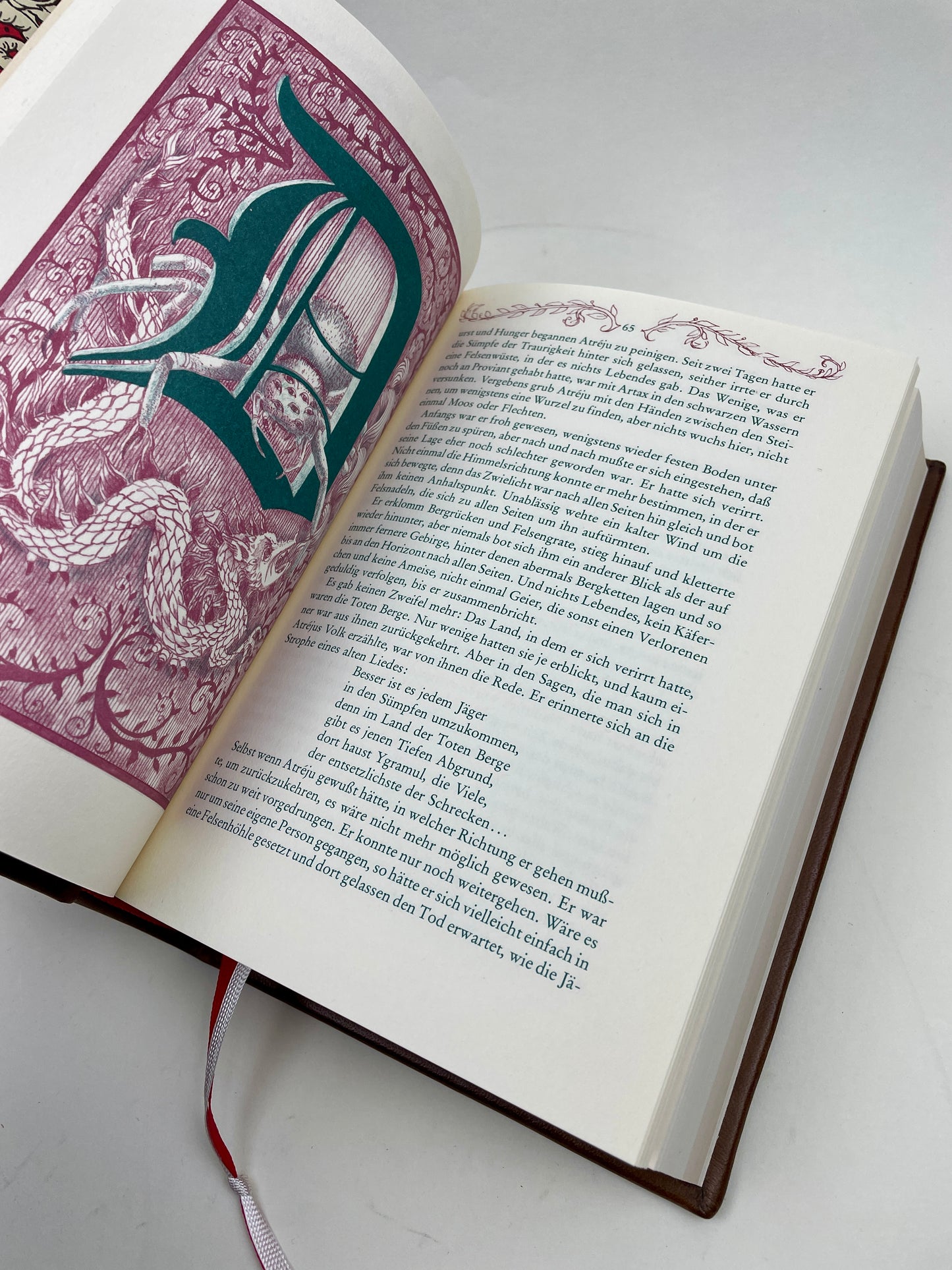Michael Ende „Die Unendliche Geschichte“ – Handgefertigter Ledereinband / Buchunikat #2534