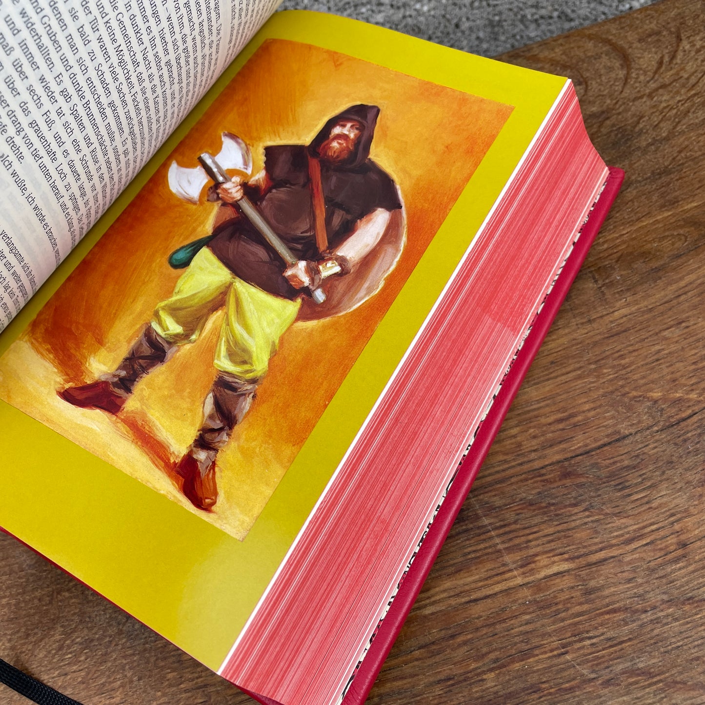 Der Herr der Ringe – Kunstbuchbindung in rotem Leder