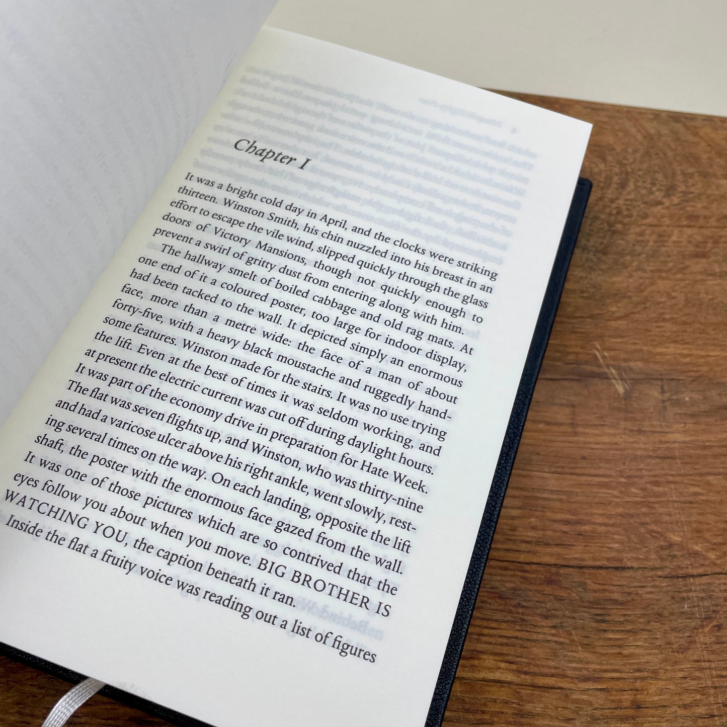 1984 - George Orwell - englische Ausgabe - handgefertigter Ledereinband - Unikat