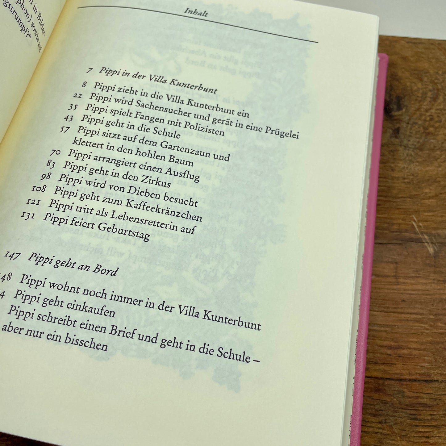 Pippi Langstrumpf Gesamtausgabe – Rosa Ledereinband