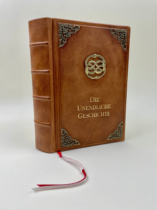Michael Ende „Die Unendliche Geschichte“ – Handgefertigter Ledereinband / Buchunikat #2445