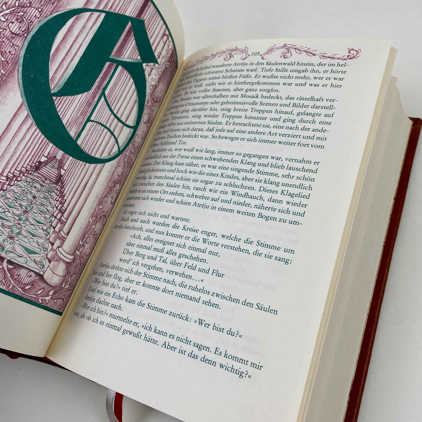 Michael Ende „Die Unendliche Geschichte“ – Handgefertigter Ledereinband / Replikat aus 79er Erstaugabe