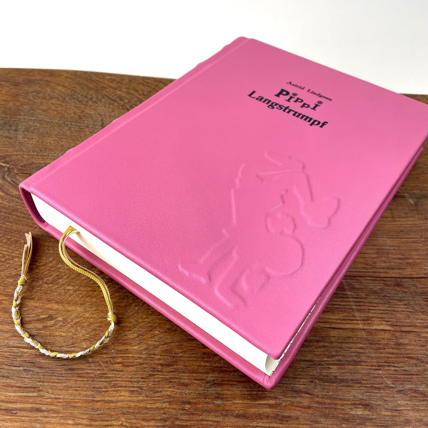Pippi Langstrumpf Gesamtausgabe – Rosa Ledereinband