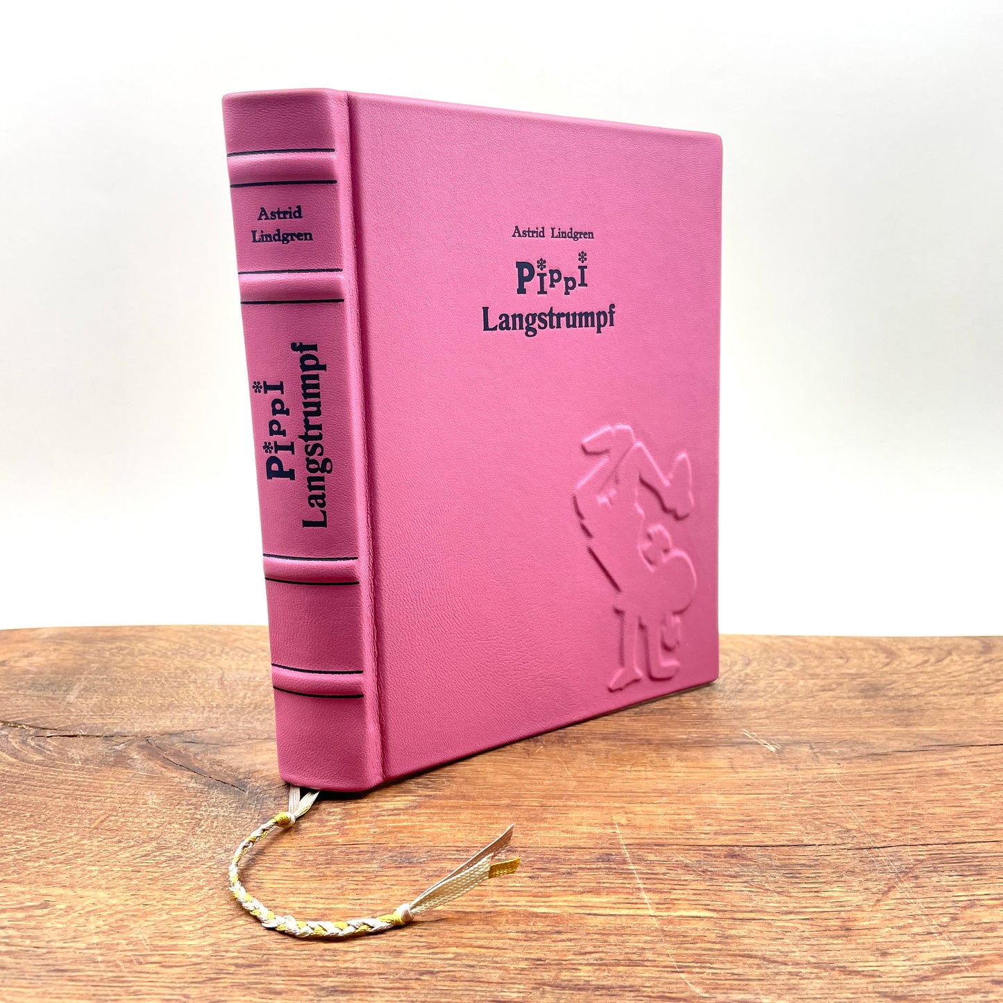 Pippi Langstrumpf Gesamtausgabe – Rosa Ledereinband